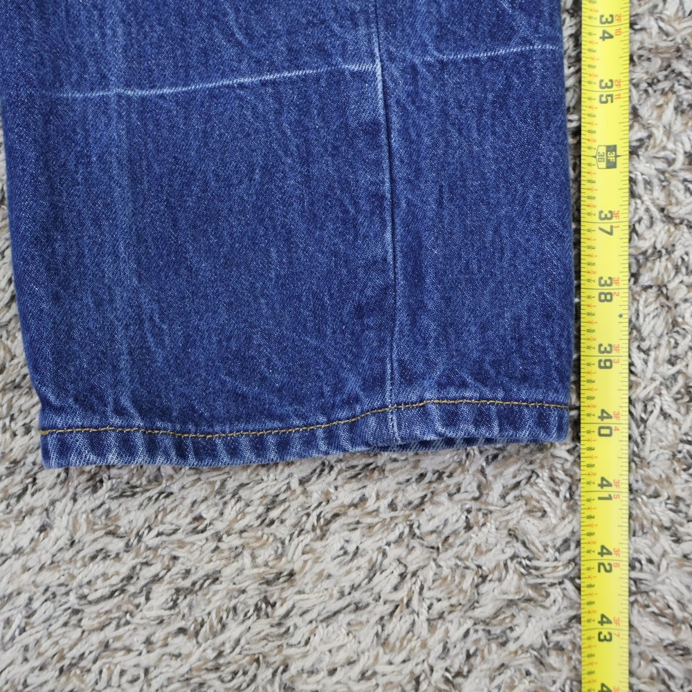 2008 Levis 501 Original Straight Leg Jeans 36x34 Blue Denim Button Fly - Picture 11 of 13